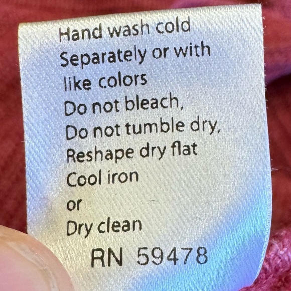 Bartolini Rasberry Pink Made in Italy Sweater Wool Cashmere Size L - Picture 14 of 14